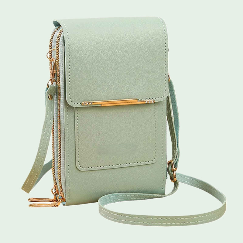 Pochette telephone couleur vert clair Telvisible