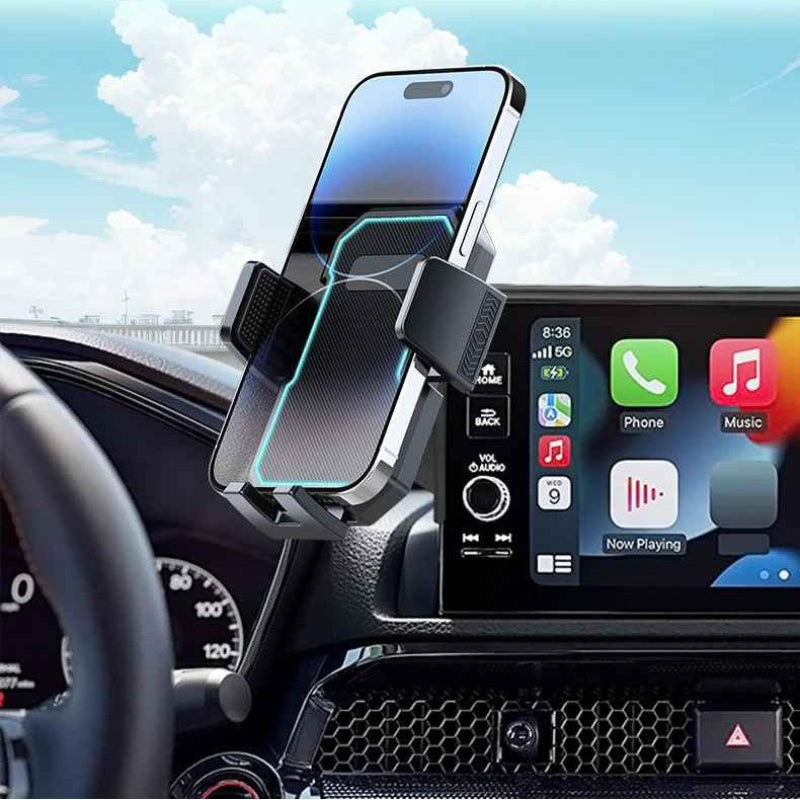 Support téléphone voiture vue avec support Cliptelbmw