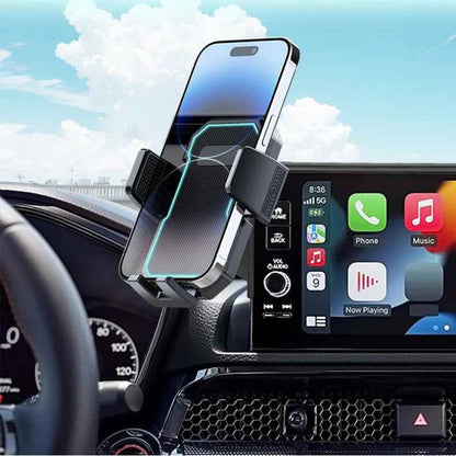 Support téléphone voiture vue avec support Cliptelbmw