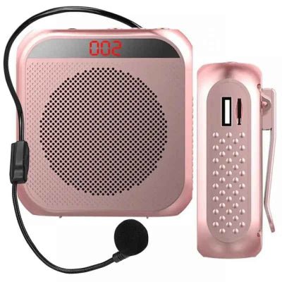 amplificateur de voix modèle rose face profil VoiceAmplifier