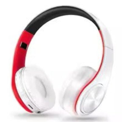 casque bluetooth blanc rouge Duocasque