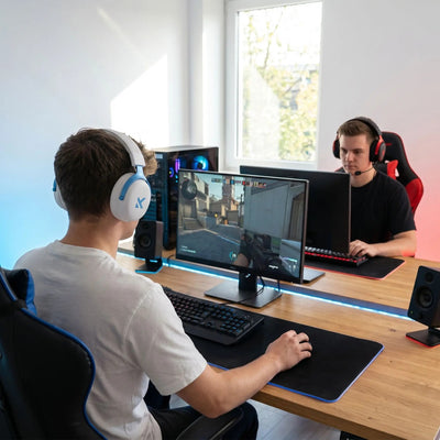 casque sans fil bluetooth deux joueurs vidéo Gamer-pc