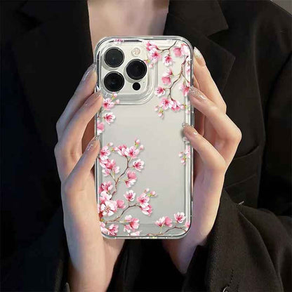 coque iPhone 13 pro transparente avec fleur pommier Fleurpom