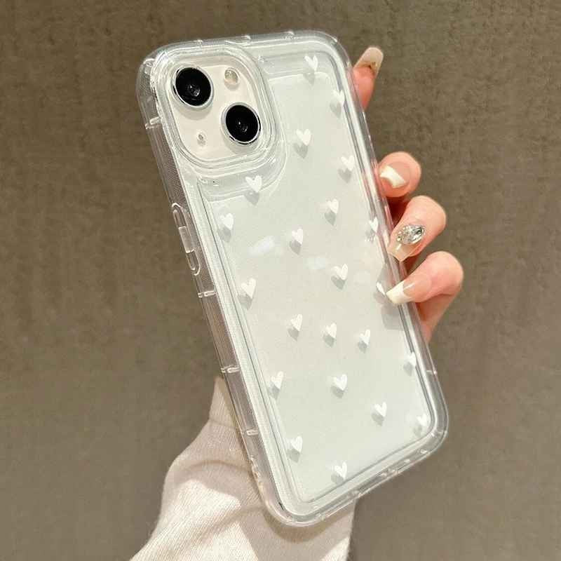 coque iPhone 13 transparente acces boutons sur le cote Moncoeur