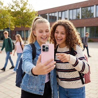 coque iphone 11 deux jeunes filles regardant coque Solilux