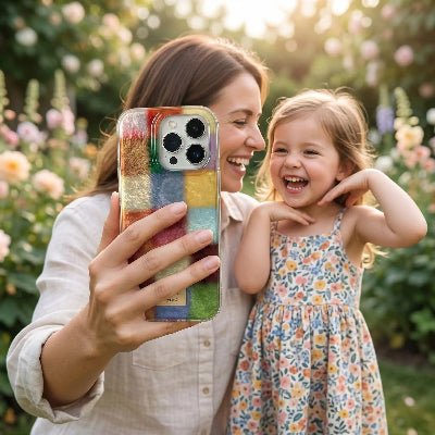 coque iphone 11 maman et fille montre photo jardin Carotendre