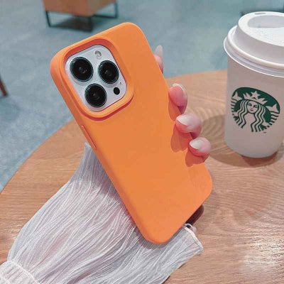 coque iphone 11 pro max en couleur orange Coqsili