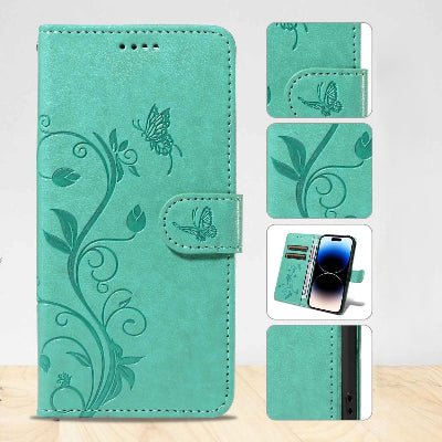 coque iphone 12 Pro max vue petits détails étui version verte Fleurdevigne