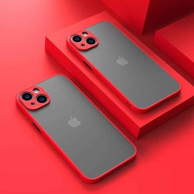 coque iphone 12 couleur rouge Nulchoc