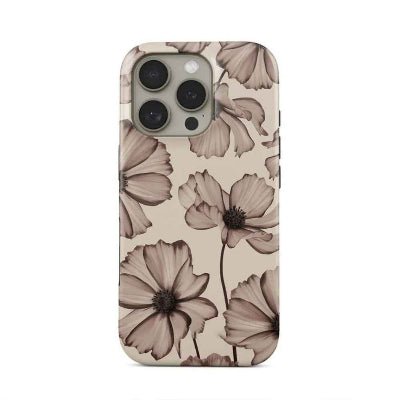 coque iphone 12 mini vue du modèle fleuri Multicolor
