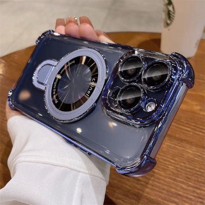 coque iphone 13 transparente protection bleue caméra superlux