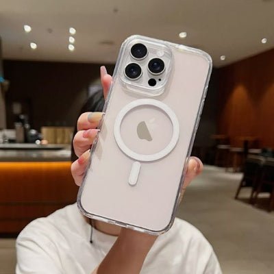 Coque iphone 13 transparente vue face Atravers