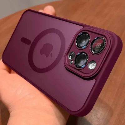 coque iphone 14 couleur pourpre Translucide