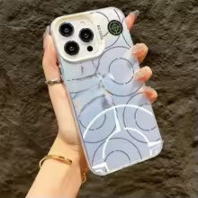 coque iphone 15 Pro Max version argentée Cerclée