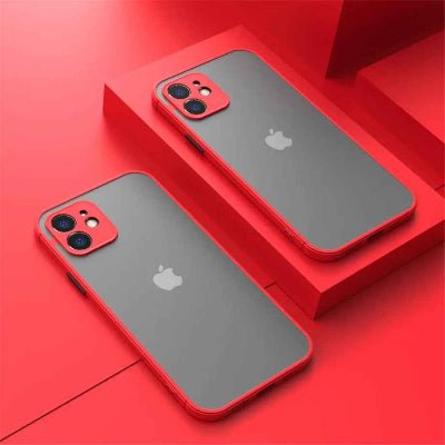 coque iphone 15 Pro présentation rouge Matblindée