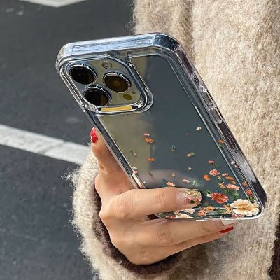 coque iphone 15 Pro vue bords coque Fleurséchée
