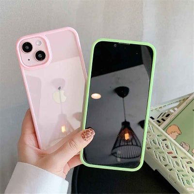coque iphone 16 couleur rose et vert de face Coultendre