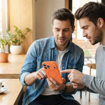 coque iphone 17 Pro homme présente coque à un ami Airetui