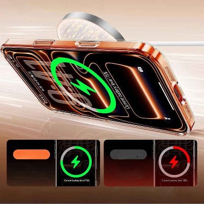 coque iphone 17 et son chargement magsafe Supertranspa