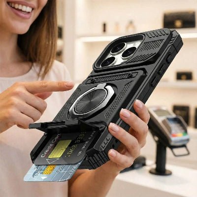 coque samsung A15 vue dame magasin montrant possibilité carte bancaire Ultracart