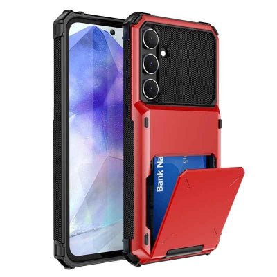 coque samsung A55 de belle couleur rouge Protécart