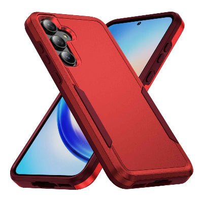 coque samsung S24 vue couleur rouge Militair