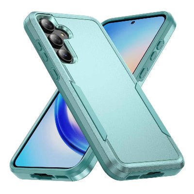coque samsung S24 vue couleur vert clair Militair