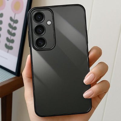 coque samsung S25 bonne tenue main Pailletée