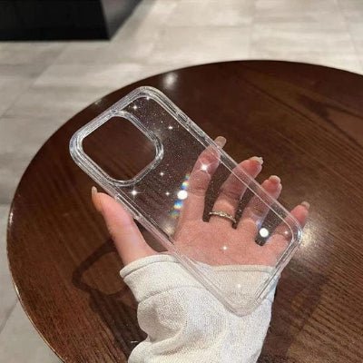 Coque transparente couleur total transparent Luxpailletée