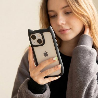Coque transparente Iphone 13 apprécie nouveau modele Chatmignon