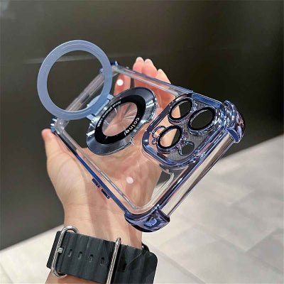 coque transparente iphone 13 de couleur bleue Luxsupport