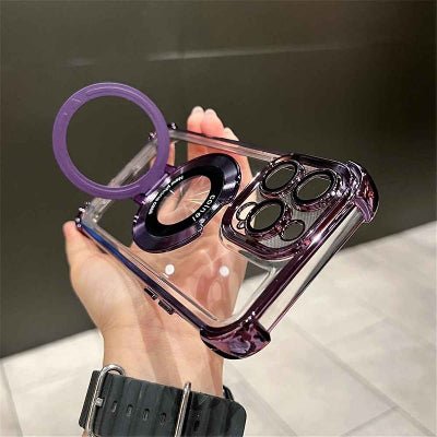 coque transparente iphone 13 de couleur violet Luxsupport