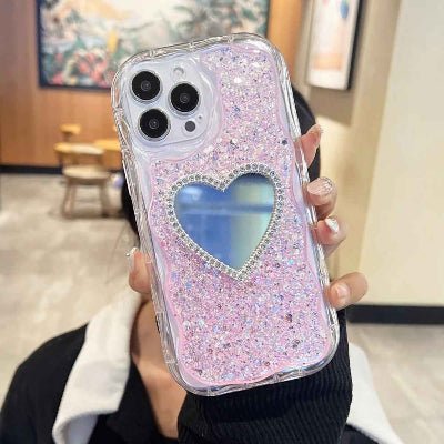 coque transparente  iphone 13 transparence rose Coeurtransp