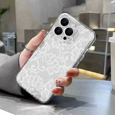 Coque transparente vue en gros plan Dentel 