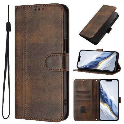 coque xiaomi 14 T pro couleur brune Portefeuil