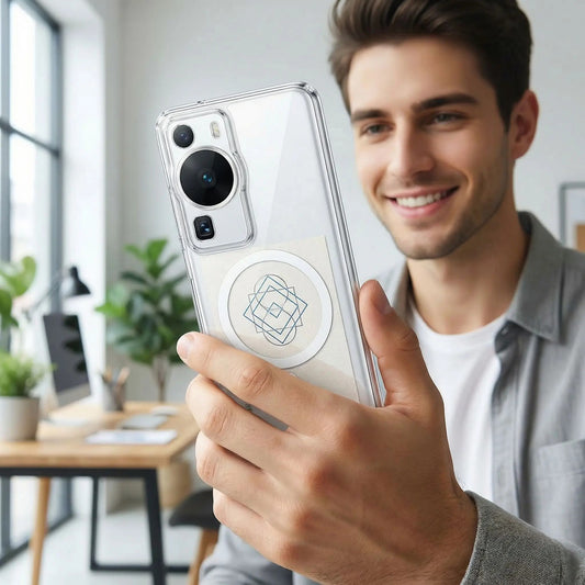coque xiaomi redmi note 13 pro jeune homme montrant la coque Clairette