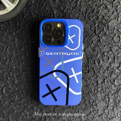coques iphone 12 vue couleur bleu Gertrude