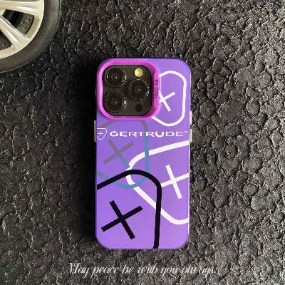 coques iphone 12 vue couleur mauve Gertrude
