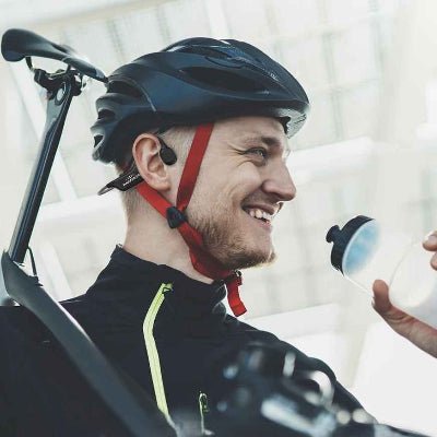 ecouteur conduction osseuse avec cycliste Classecoute