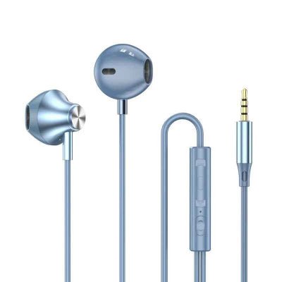 ecouteur filaire version jack bleu controlaufil