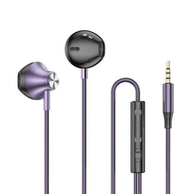 ecouteur filaire version mauve jack controlaufil