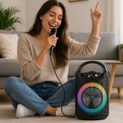 Haut parleur femme chante Transit™