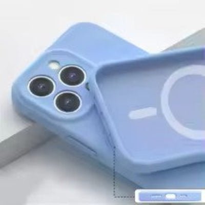 iphone 12 coque couleur bleu clair Magnetism