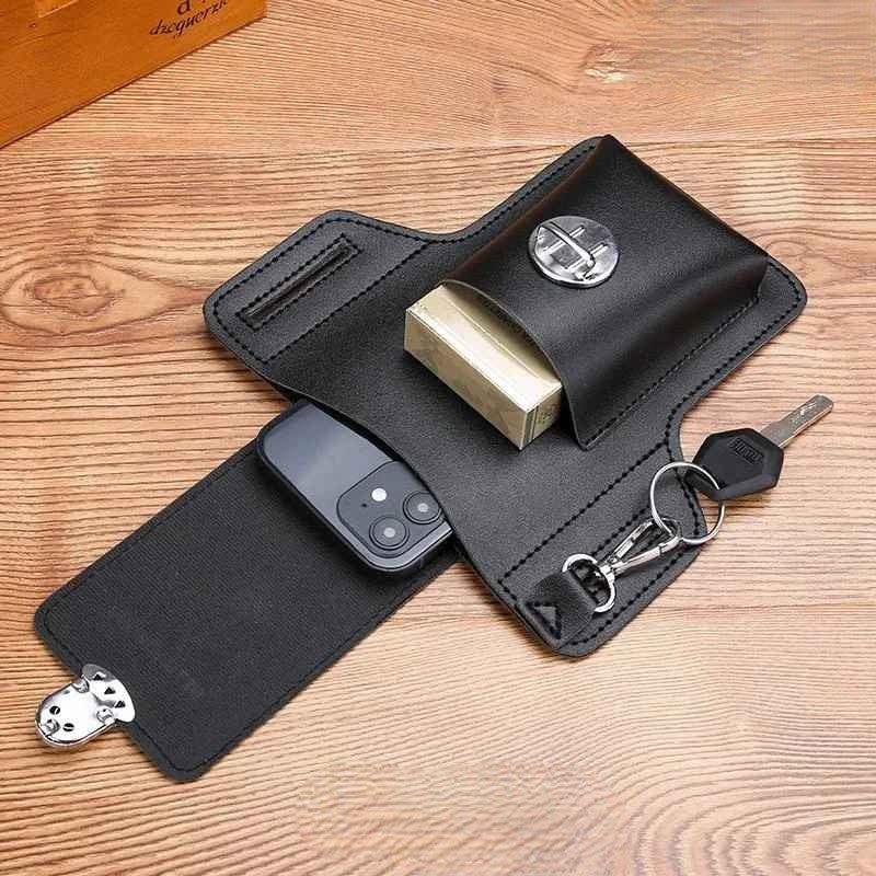 pochette telephone cuir clef dehors ou dedans Pochcuir