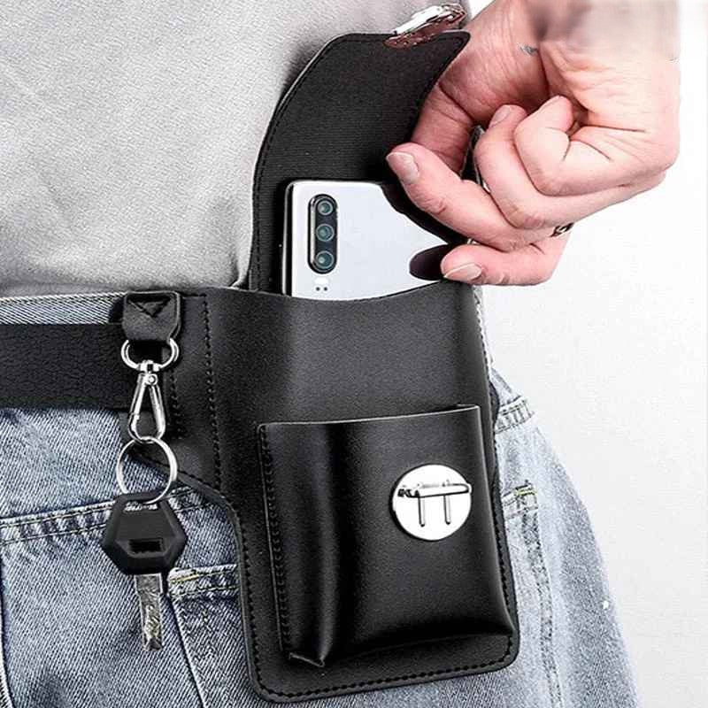 pochette telephone cuir placement facile gauche ou droite Pochcuir