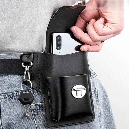 pochette telephone cuir placement facile gauche ou droite Pochcuir