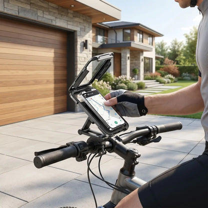 porte telephone pour velo mis sur guidon Klapet