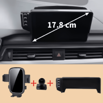 Support téléphone 17.8cm fond brun clair Clipaudi