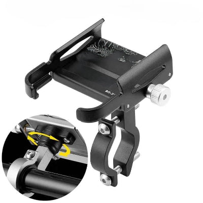 support telephone velo version noir rotation Lerobuste