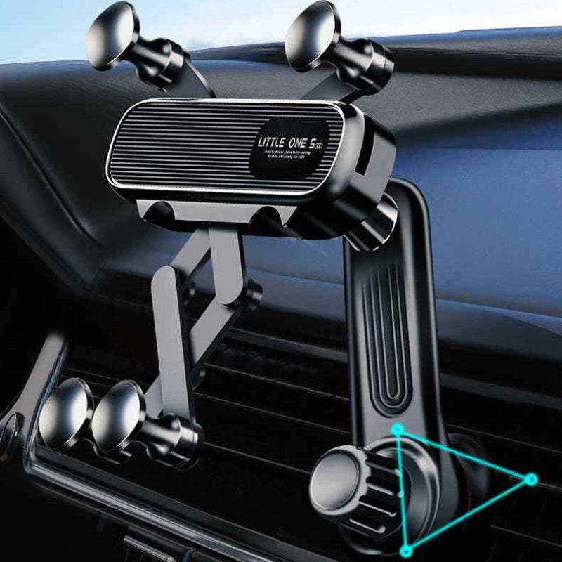 support telephone voiture en position Quatrangle